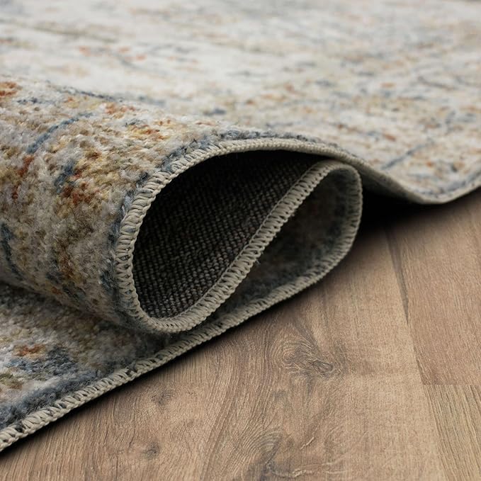 Mohawk Home Daphne Floral Ornamental Cream 2' 11" x 5' Area Rug Perfect for Living Room, Dining Room, Office