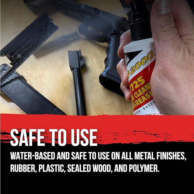 SLIP 2000 725 Gun Cleaner and Degreaser, Removes Deposits of Carbon, Grease, Grime, All Purpose Gun Cleaner, Trigger Spray Bottle, 16 fl oz