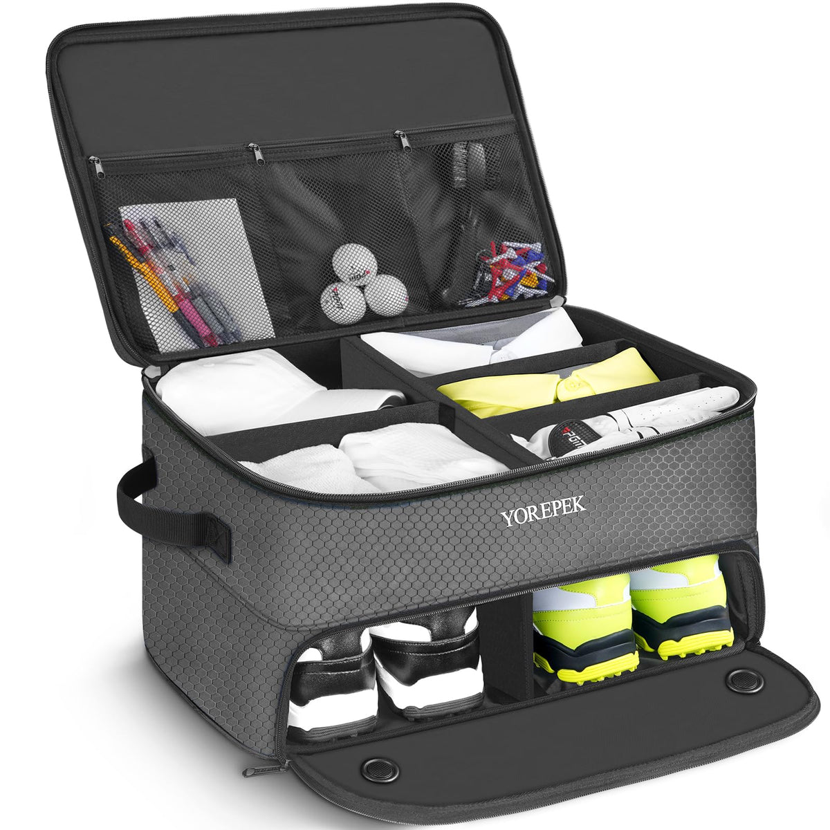 YOREPEK Golf Gifts for Men, 2 Layer Golf Trunk Organizer - Image 1