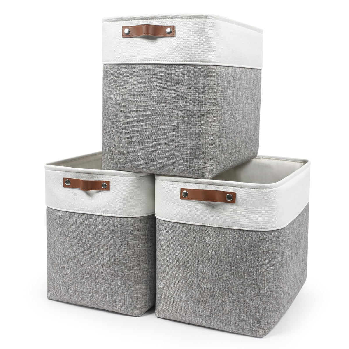 Large Fabric Storage Baskets | 50L Storage Bins | Home Organization - Image 1