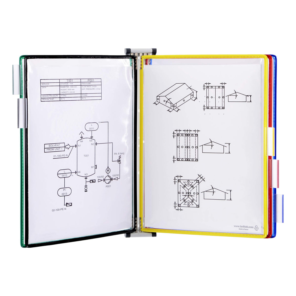 Tarifold Wall Mount Reference System, 5 Pockets - Image 1