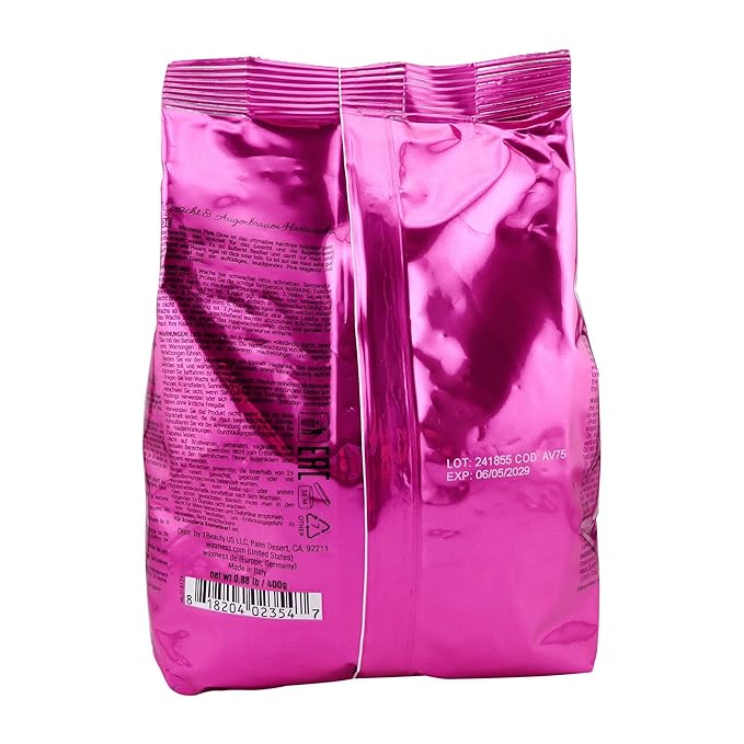 Waxness Pink Glow Face & Eyebrow Hard Wax 0.88 lb (400 g) – Stripless Hard Wax for Sensitive Skin, Face, Bikini, Rosin-Free Synthetic Formula, High Visibility Pink Color – Made in Italy