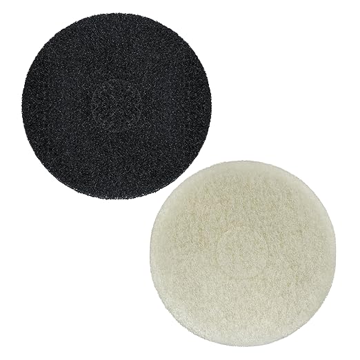 Polish Orbiter Pad 437.051/437071 for Oreck ORB550MC Orbiter Floor Machine 12" Diameter（2pcs）