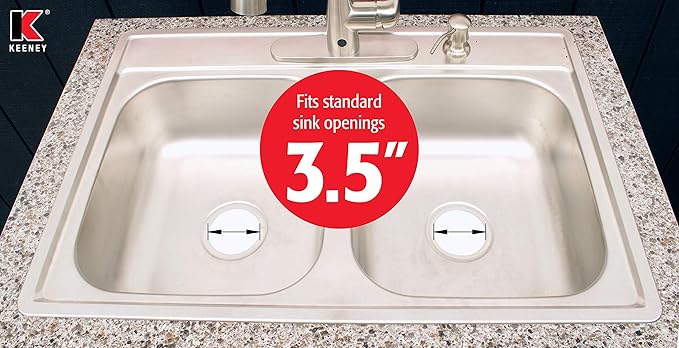 Keeney K5435VB Stainless Steel Kitchen Sink Strainer with Fixed Post Basket, Venetian Bronze