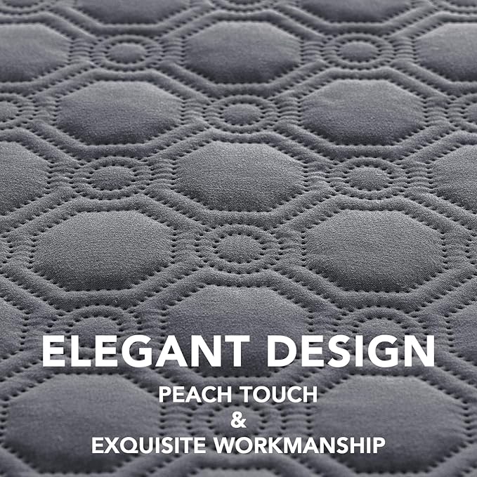 H.VERSAILTEX 100% Waterproof Couch Covers for 3 Cushion Couch Triple Non-Slip Sofa Cover with Storage Pocket Washable Couch Protector for Dogs(Sofa, Grey)