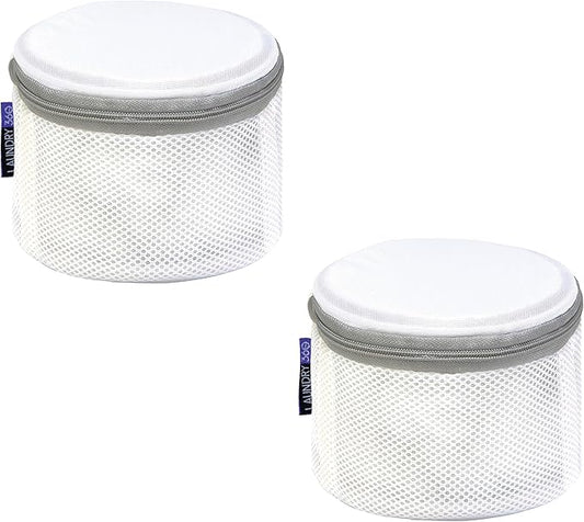 2 Pack Bra Wash Bag | Laundry | Washing and Drying | Holds 4 Full Size Bras | Panties | Socks| Micro Mesh Fabric