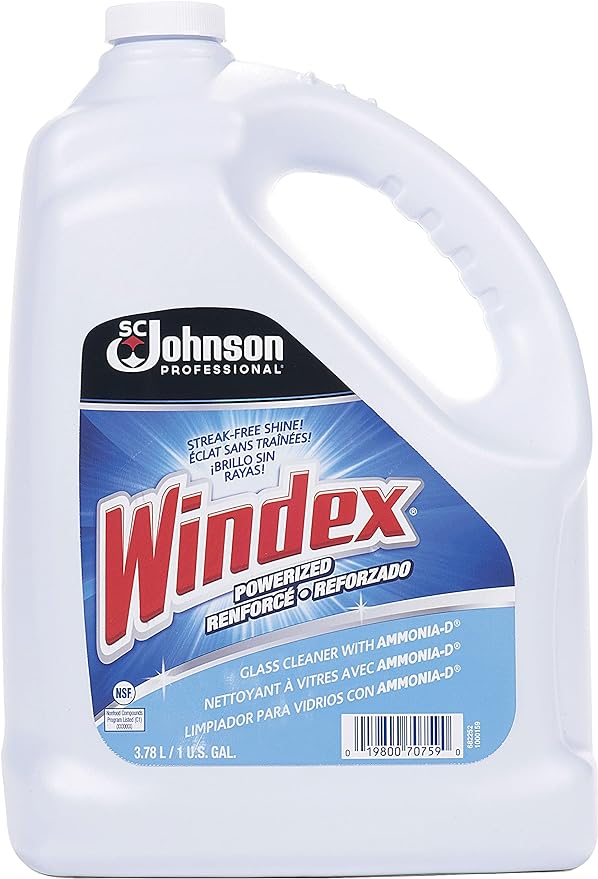 Windex Glass Cleaner with Ammonia-D, Floral, 128 oz., 1-Count