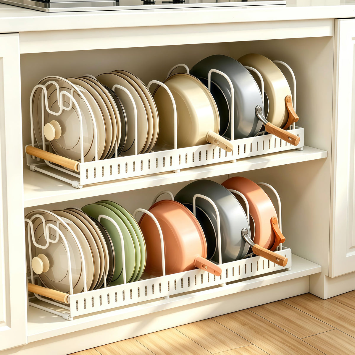 Pots and Pans Organizer Rack for under Cabinet, Expa | All Products - Image 1