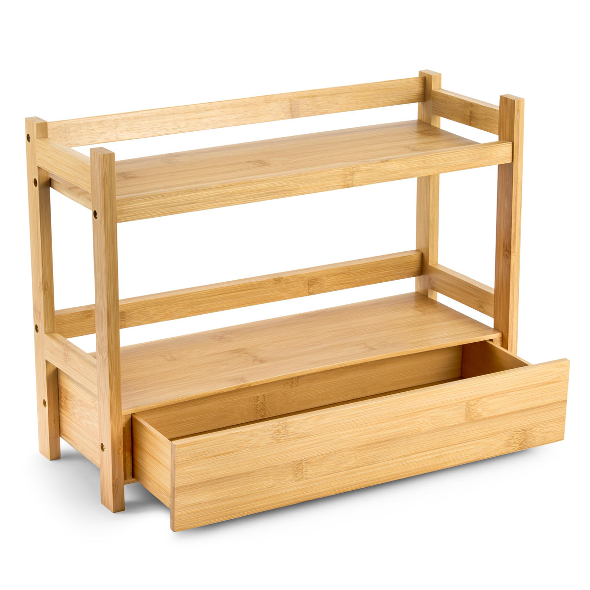 Sorbus Matcha Station Shelf, Bamboo (17" x 6.5" x 12.6") - Image 1
