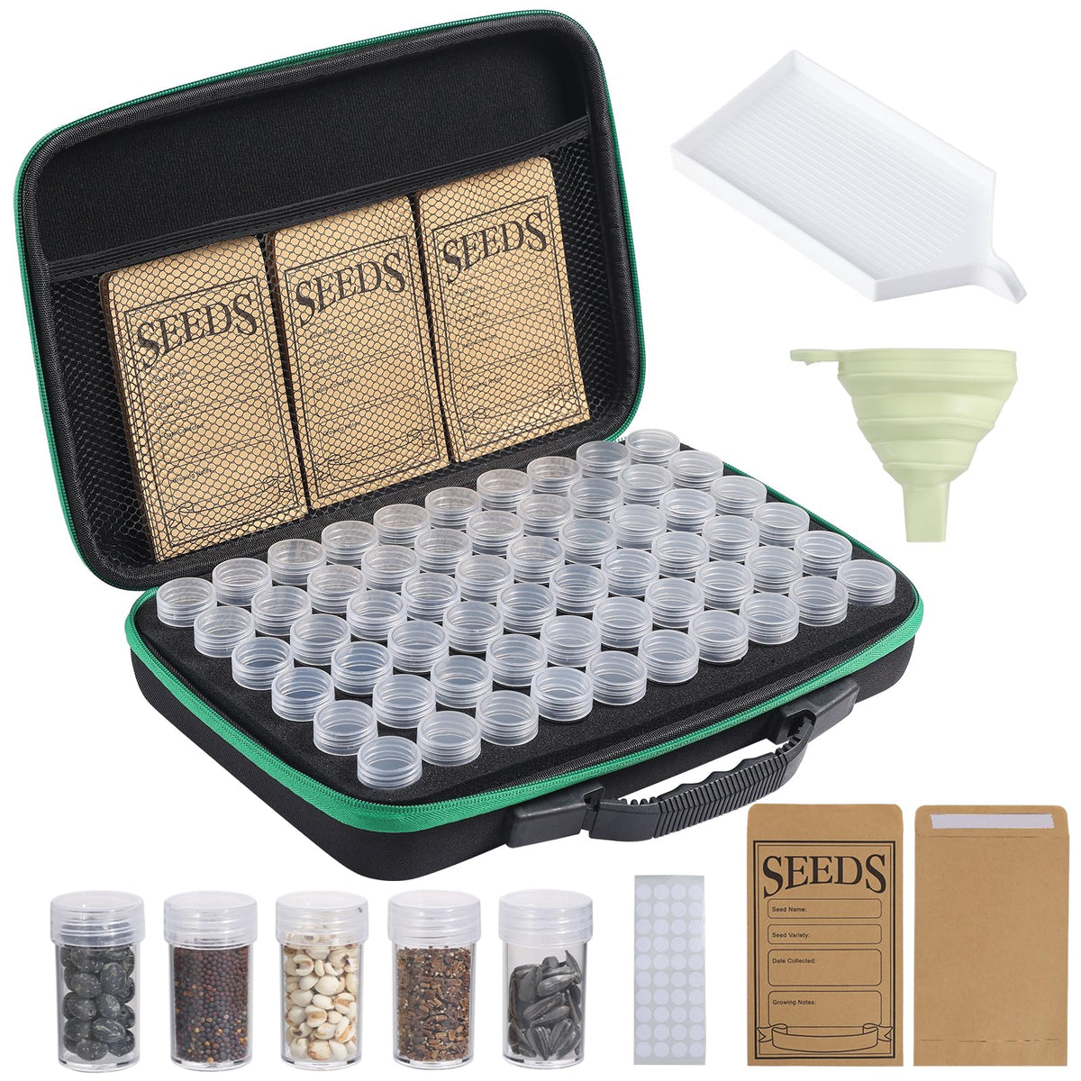 Douorgan Seed Storage Box, Portable Seed Saving Box - Image 1