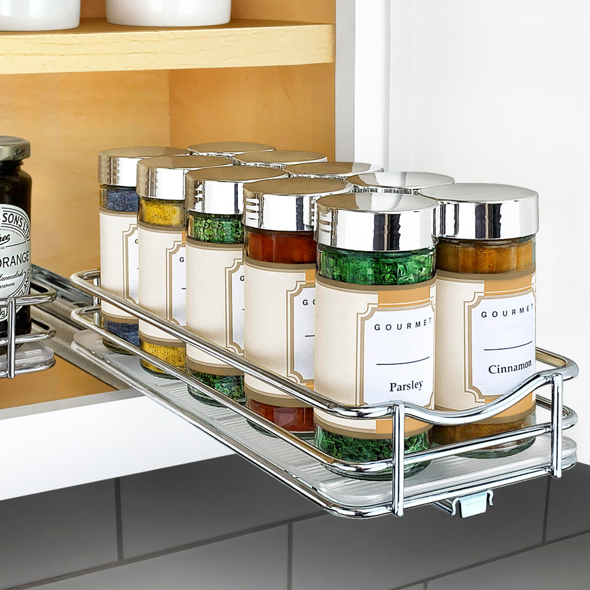 LYNK PROFESSIONAL® Pull Out Spice Organization for Cabinets - Image 1