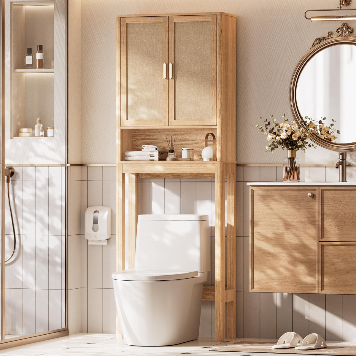 Over the Toilet Storage Cabinet, Bathroom Storage Cabinet - Image 1