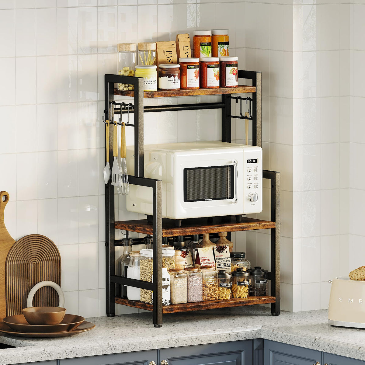 Kitchen Countertop Organizer,3 Tier Large Spice Rack Organizer - Image 1