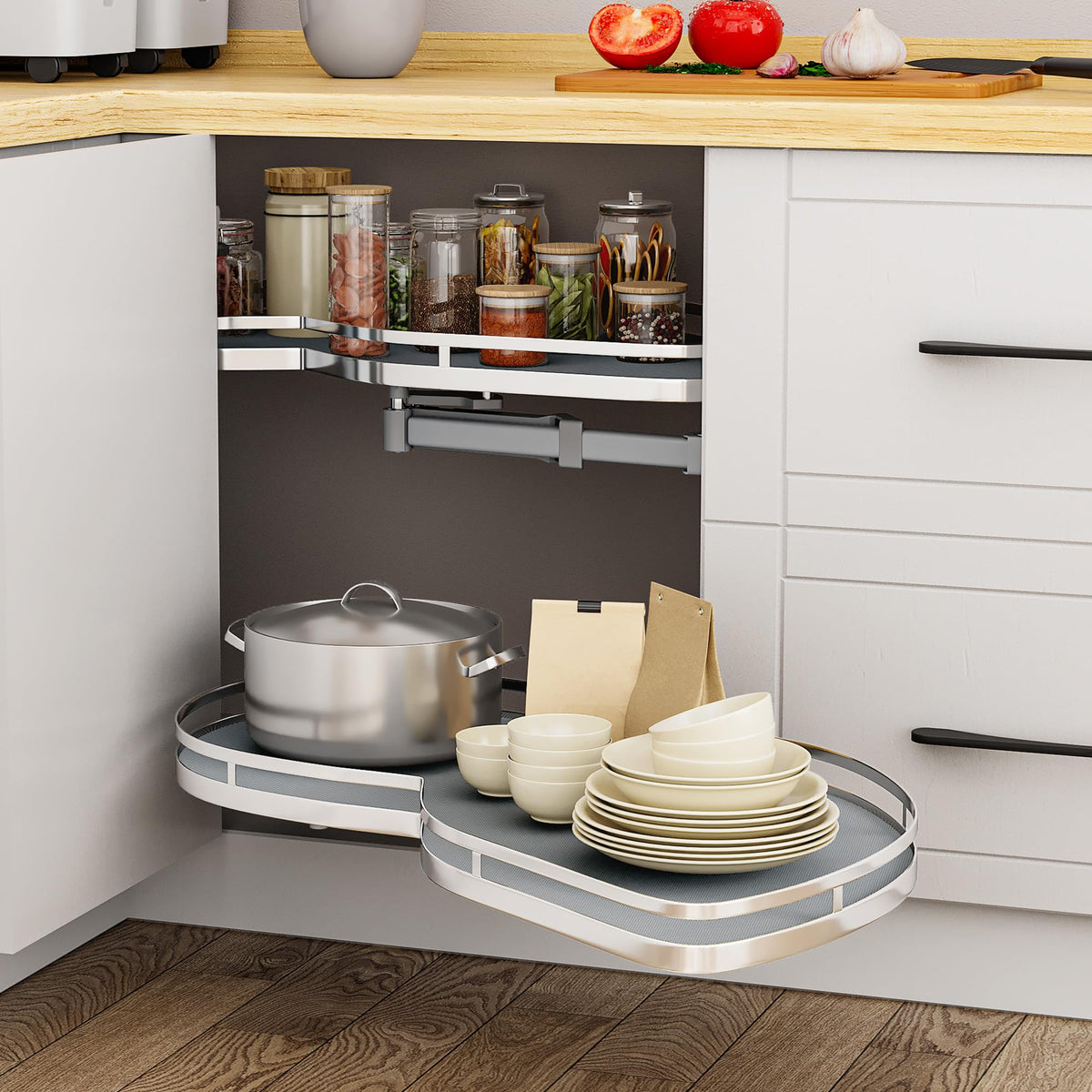YITAHOME 32" Blind Corner Pull-Out Organizer - Image 1