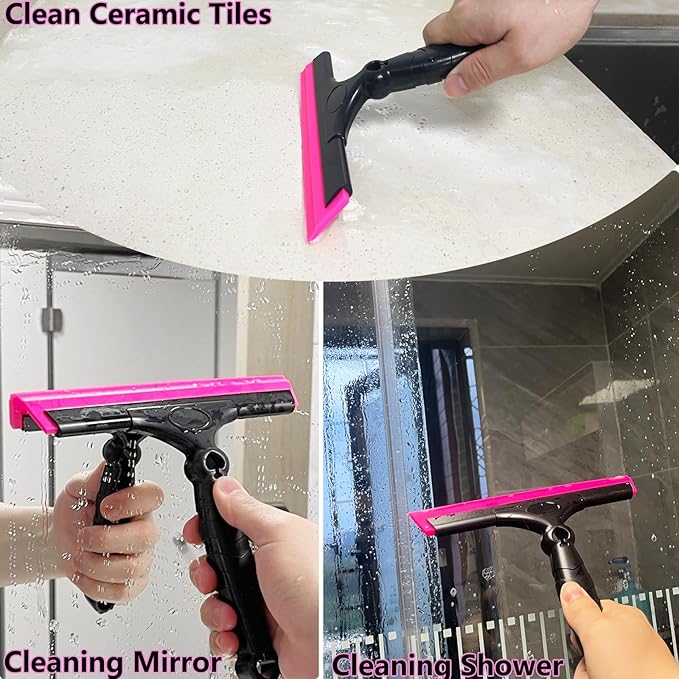 EHDIS Flexible 8-Inch Silicone Squeegee Window Tint Tool Auto Water Blade, Shower Squeegee for Car Windshield, Glass, Tiles, Smooth Surfaces