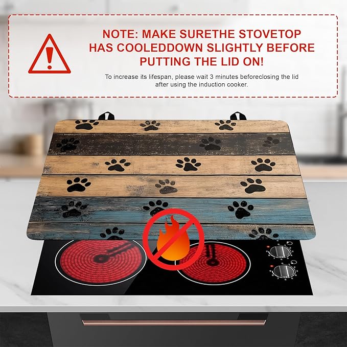 Stove Top Cover Retro Flower Gas Stove Top Cover for Home Decoration Kitchen Pad Non-Stick Washable Cooktop Covers Countertop Protector Keep Stove Clean 28"x20" (Texture-1)