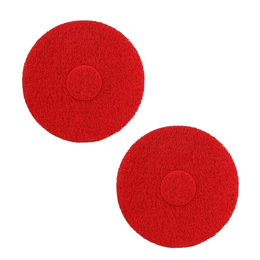 12”Cleaning Orbiter Floor Pads 437.049 for Oreck ORB550MC Orbiter Floor Machine - Red 2pcs