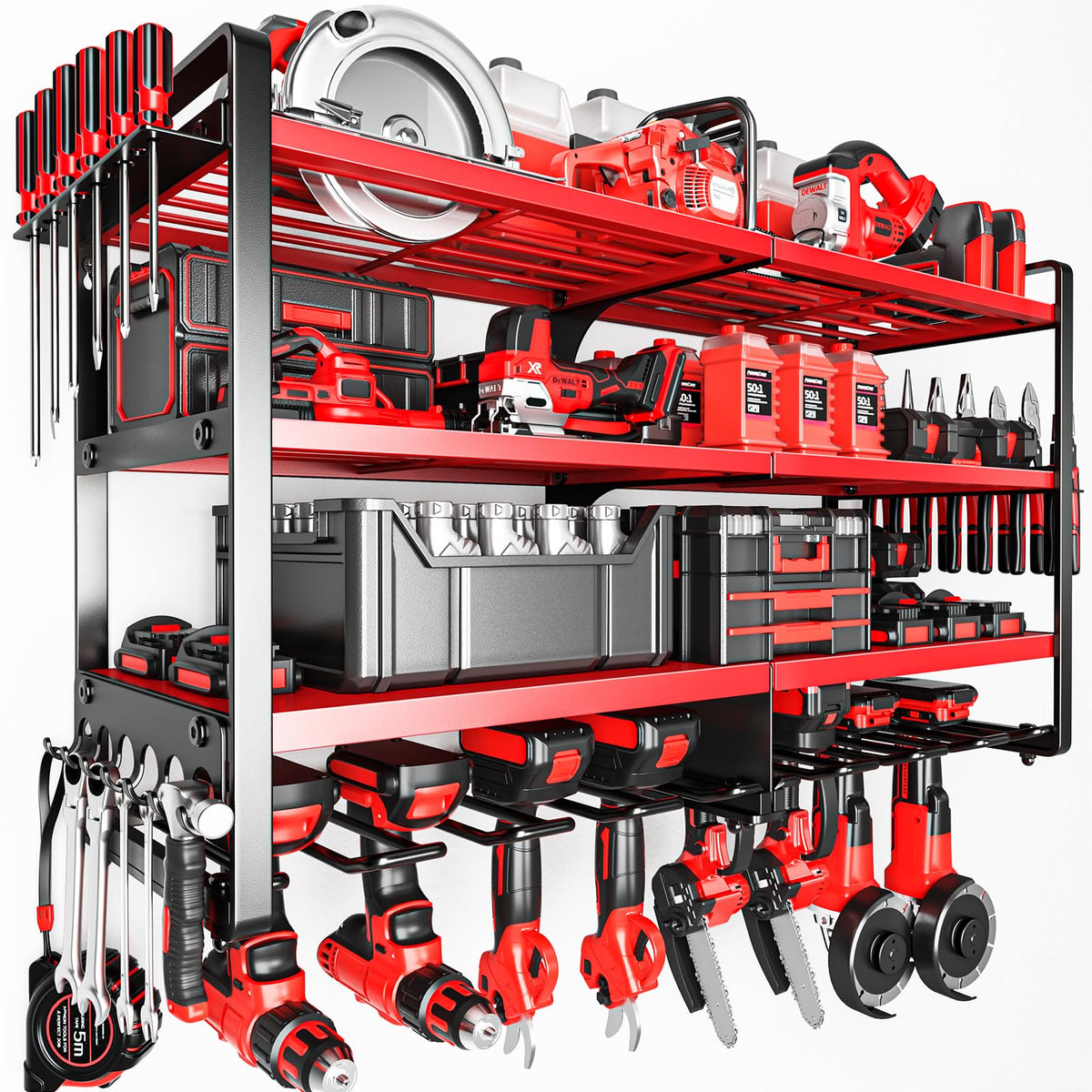 Upgrade Large power tool organizer Wall Mount,4 Layers - Image 1