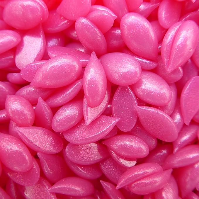 Waxness Pink Glow Face & Eyebrow Hard Wax 0.88 lb (400 g) – Stripless Hard Wax for Sensitive Skin, Face, Bikini, Rosin-Free Synthetic Formula, High Visibility Pink Color – Made in Italy