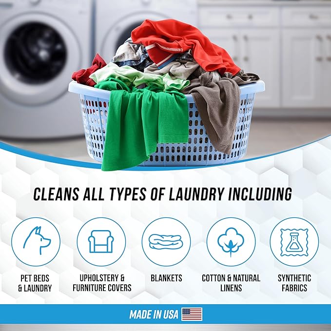 ACTIVE Enzyme Laundry Booster and Active Wear Laundry Detergent - Includes 2LB Detergent Boosting Powder and 3LB Gym Laundry Detergent Powder
