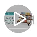 ELITEROO 3 Tier Wooden Retail Display Shelves, Portable Display - Image 8