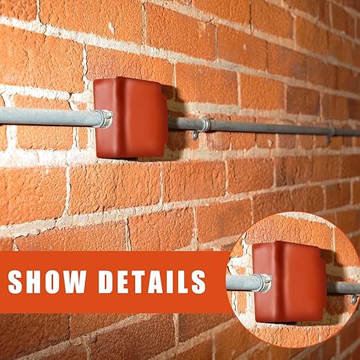 Amylove 40 Pcs Fire Putty Electrical Putty Pads Soundproofing Pads Fire Barrier Moldable Firestop Adhesive for Wall Openings Electrical Box, Red (7" x 7")