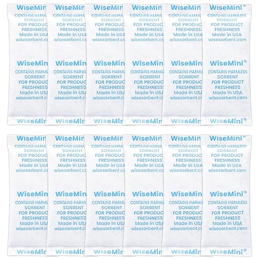 60 Packs 5 Gram Premium Silica Gel Packets, Food Safe Desiccant Packs, Moisture Absorption for Storage