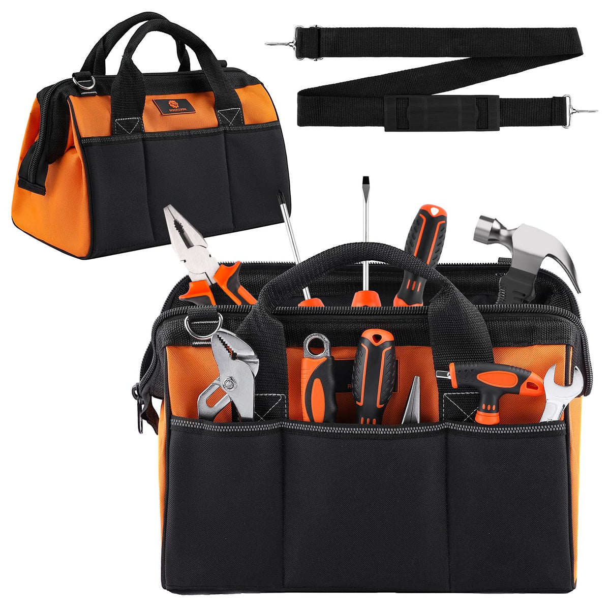 Tool Bag 14'', Thick Outer Pocket Tool Organizer Waterproof - Image 1