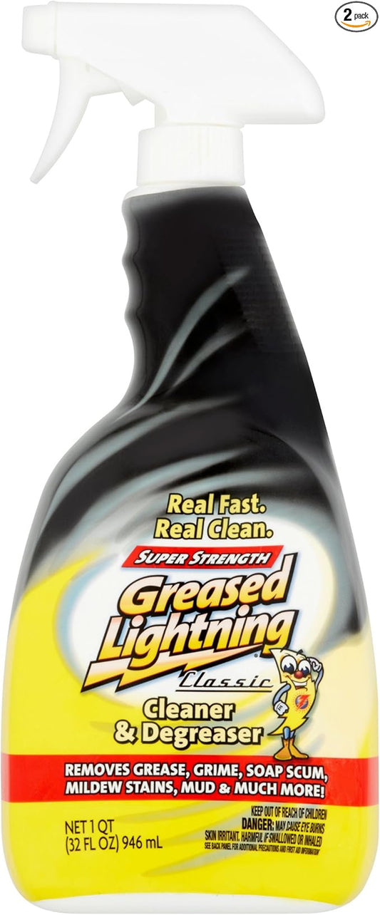 Greased Lightning Super Strength Multi-Purpose Cleaner & Degreaser, 32 fl oz (2)