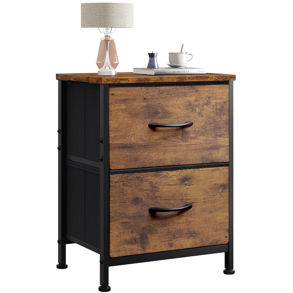 WLIVE Night Stand, Small Dresser with 2 Drawers & Wo | All Products - Image 1