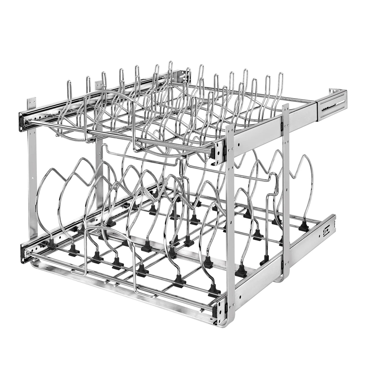 Rev-A-Shelf Two-Tier Kitchen Cabinet Pullout Organizer, 21" x 22" - Image 1