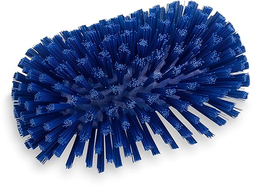 SPARTA Tank and Kettle Scrub Brush Heavy-Duty Tile Brush, Color-Coded and Handle Compatible (Sold Separately) for Optimal Access In Spacious Containers, Plastic, 5.5 X 9.5 Inches, Blue, (Pack of 2)