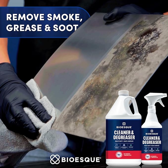 Bioesque Heavy Duty Multi-Surface Cleaner & Degreaser Concentrated Professional Formula, 55 Gallon (Pack of 1)