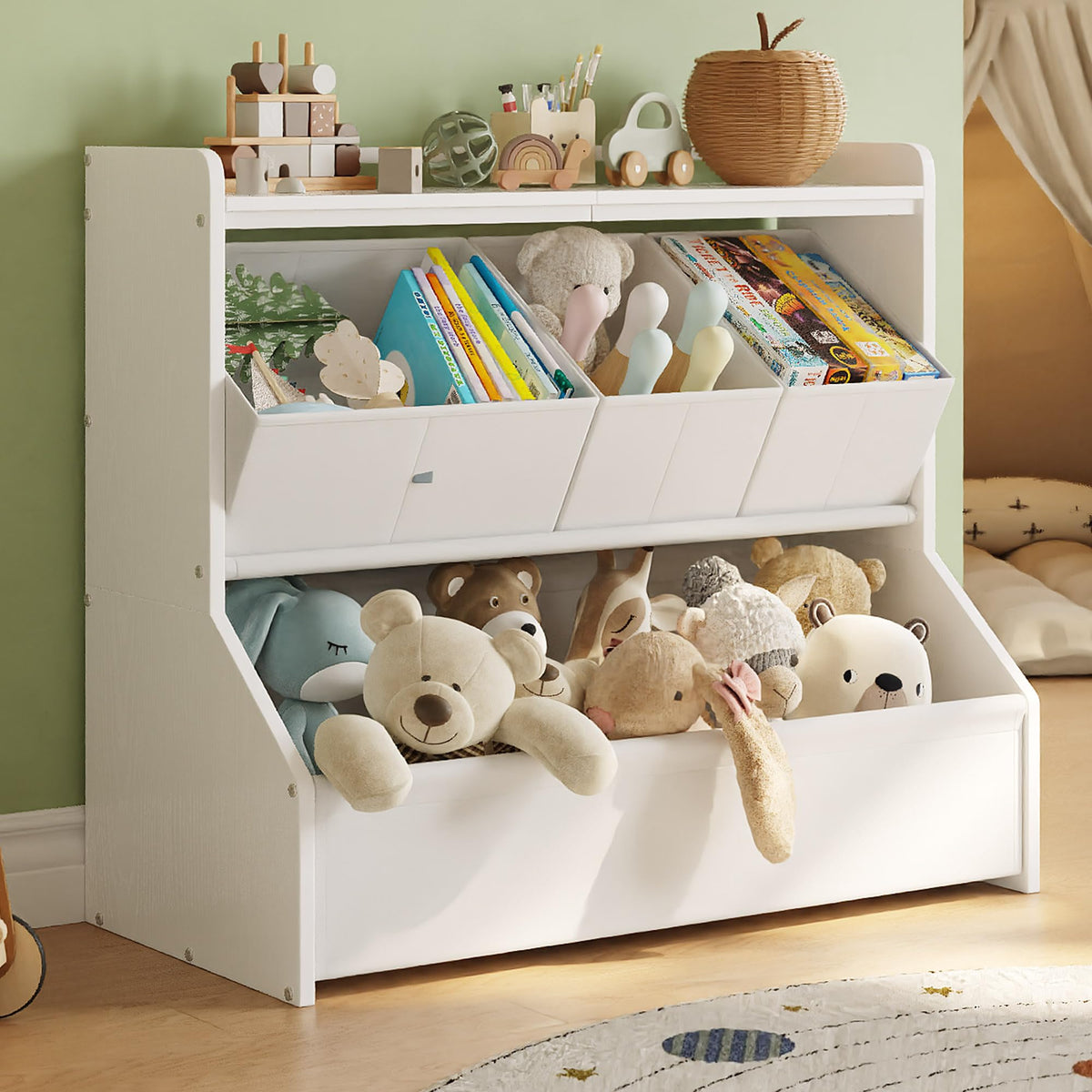 FOUCSSOMEI Kids Toy Storage Organizer for Easy Toy Cleanup - Image 1