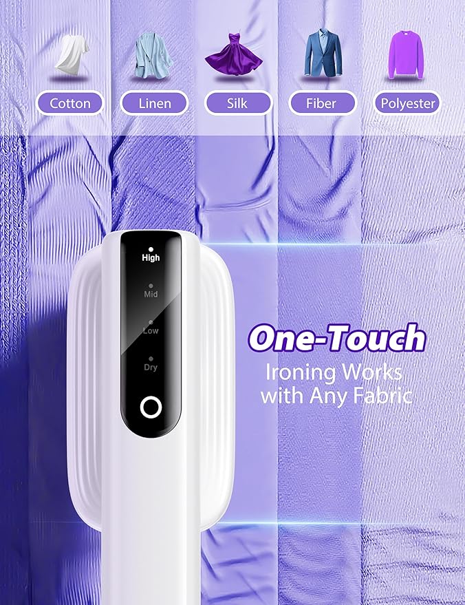 Sundu Iron with Steam,1000W Steam Iron for Quilting & Sewing,25g/min Steam Portable Handheld Garment Steamer,20mins Runtime & 100ml Large Tank,15s Fast Heat-up,Ceramic Panel,Wrinkle Remover for Travel
