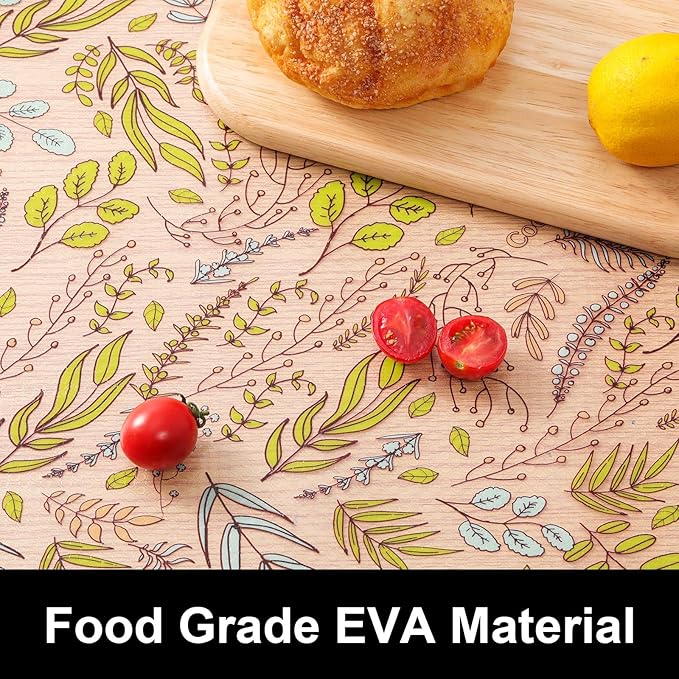 Cooyes Shelf Liner, Non-Adhesive Waterproof Drawer Liner, Durable Easy-to-Cut EVA Shelf Paper for Kitchen Cabinets, Refrigerator, Cupboard, and Dresser（23.6" W x 360" L）