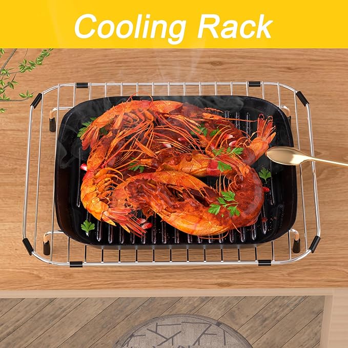 2 Pack Sink Grids,Sink Protectors for Kitchen Sink,Stainless Steel Sink Racks for Bottom of Sink,Metal Sink Grate with Strainers,Center Drain for Double Bowl with Corner Radius,11.5" x 13.8"