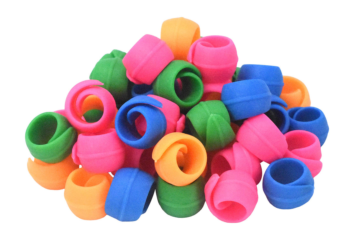 Mandala Crafts 100 Silicone Thread Wraps Spool Savers Sewing - Image 1