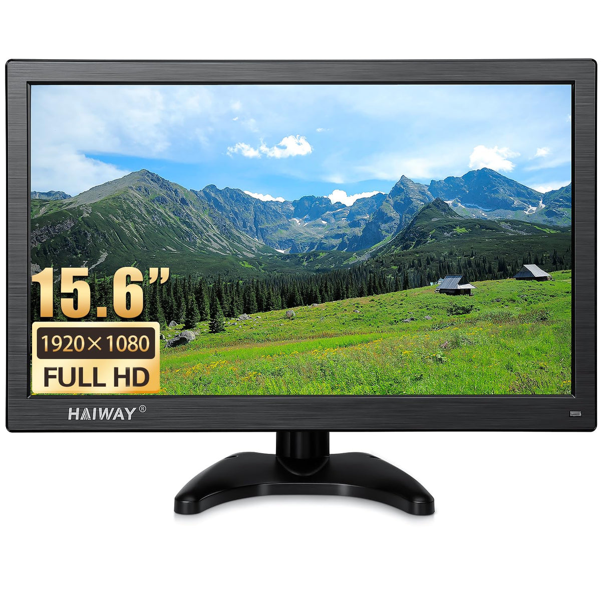 Haiway 15.6 inch Small Computer Monitor, FHD 1920x1080 Small hdmi - Image 1