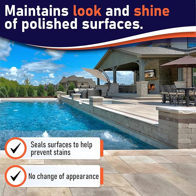SlipDoctors Polish Grip Non-Slip Floor Coating and Sealant for Highly Polished Marble, Granite and Tiles, Pint, Clear