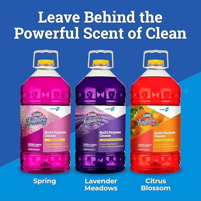 CloroxPro Clorox Fraganzia Multi-Purpose Cleaner, Lavender Meadows Scent, 175 Fluid Ounces