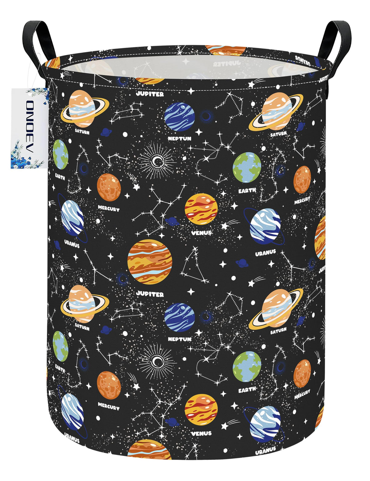 Round collapsible Solar System planet Laundry Hamper | All Products - Image 1