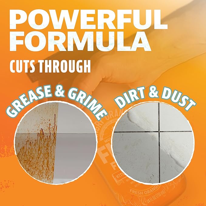 ANGRY ORANGE Citrus Multipurpose Cleaner Spray for Kitchen and Bathroom - 24 oz - 1 Pack
