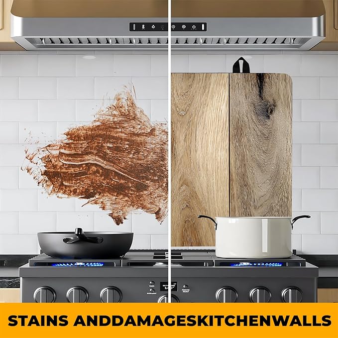 Stove Top Cover for Home Decoration Kitchen Pad Washable Cooktop Covers Countertop Stove Protector Mat for Home Kitchen Cooktops (Wood grain, 30"x21")