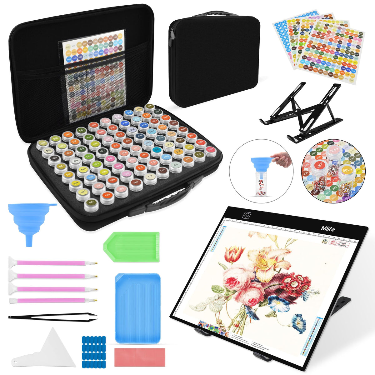Mlife Diamond Art Painting Storage Boxes,1 Diamond | Home Organization - Image 1