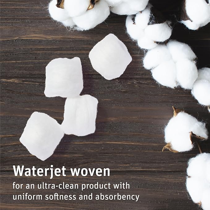 Simply Soft Premium Organic Cotton Balls, 600 Count (3 Bags) 100% Pure Cotton, Certified, Hypoallergenic, Large, Soft & Absorbent for Beauty, Cosmetics, Skin Care, Lint Free
