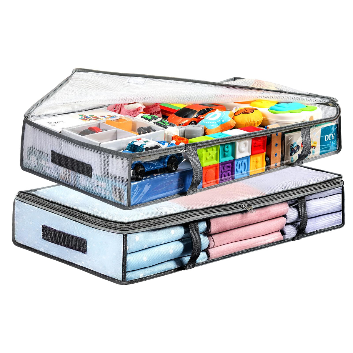 LANDNEOO 2 Pack Under Bed Storage Containers Bins, Humid-Proof - Image 1