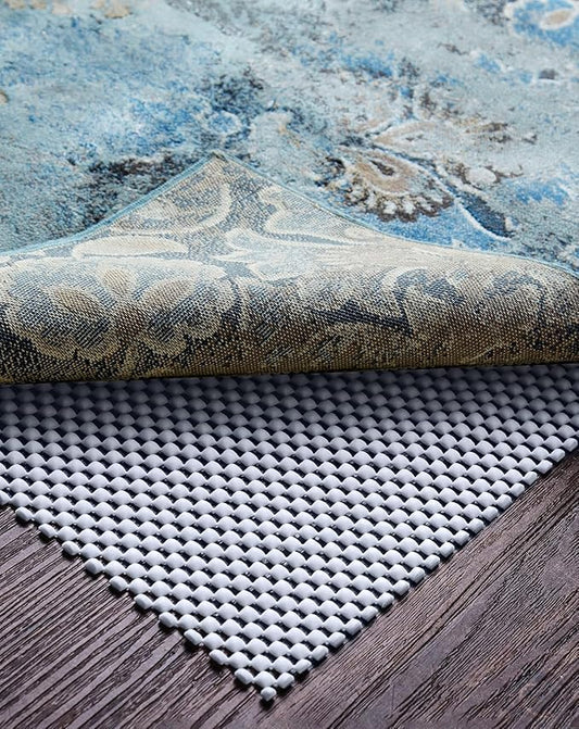 Veken Runner Rug Pad Gripper for Hardwood Floors, Non Slip 2x6 Ft Grey Blue Rug Pads for Area Rugs, Thick Rug Grippers for Tile Floors, Under Carpet Anti Skid Mat, Keep Your Rugs Safe and in Place