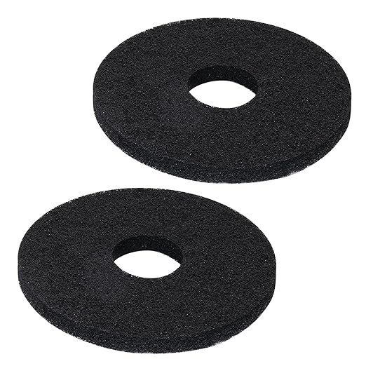 12" Scrubbing Disc for Oreck ORB550MC Orbiter Floor Machine,Commercial Black Floor Scrubber Pads 437.071 for Deep Clean Concrete,Dirt,Stains and Paint Splatte,Stripping Wax or Finish(2 Pack)