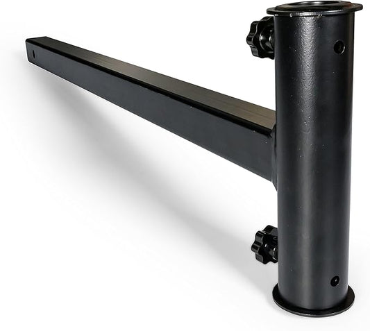 Camco Durable Hitch Mount Umbrella Holder- Sturdily Supports Large Patio and Outdoor Umbrellas on Your Hitch, Great for Traveling, Tailgating and Outdoor Events (51958)